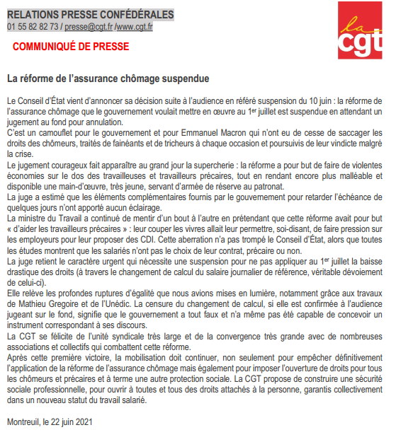 2021 06 23 13 24 15 CP CGT Reforme de l assurance chomage suspendue.pdf Foxit Reader