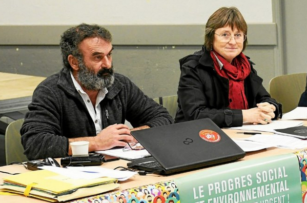 2021 11 19 nouvelle secrétaire générale de la CGT des personnels du Départe